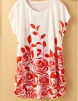 T Shirt Dress Summer Style Women Casual Clothes Robe Ete 2022 New Large Size Short Sleeve O-neck Loose Printing Dresses C37