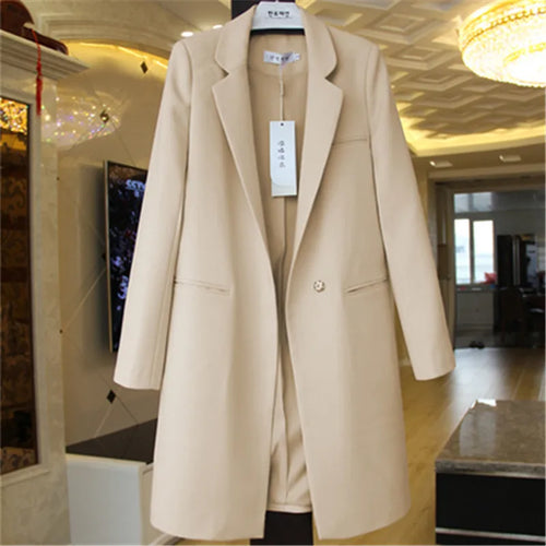 2023 New Spring Autumn Blazers Women Small Suit Long Sleeve Jacket