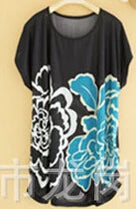 T Shirt Dress Summer Style Women Casual Clothes Robe Ete 2022 New Large Size Short Sleeve O-neck Loose Printing Dresses C37