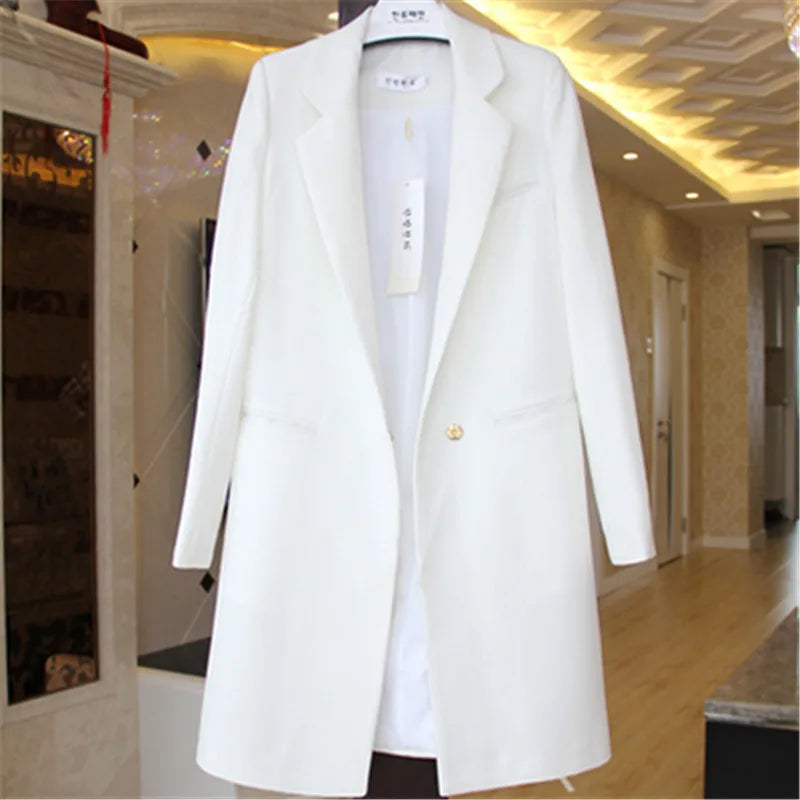 2023 New Spring Autumn Blazers Women Small Suit Long Sleeve Jacket