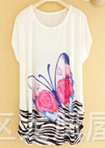 T Shirt Dress Summer Style Women Casual Clothes Robe Ete 2022 New Large Size Short Sleeve O-neck Loose Printing Dresses C37