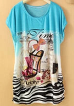 T Shirt Dress Summer Style Women Casual Clothes Robe Ete 2022 New Large Size Short Sleeve O-neck Loose Printing Dresses C37