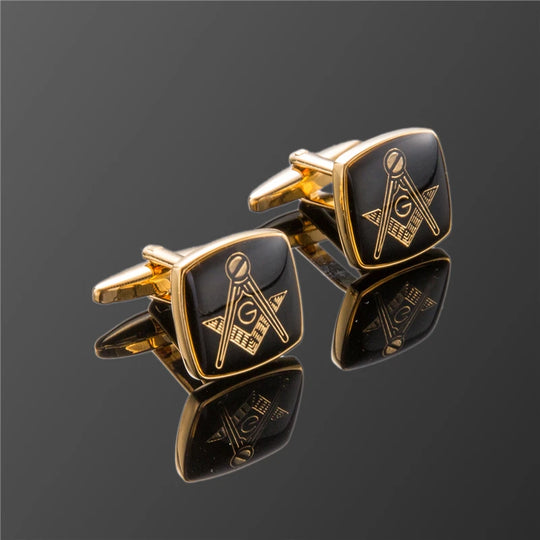 Hot Fashion men cuff links freemasonry cufflinks masonic cuff buttons