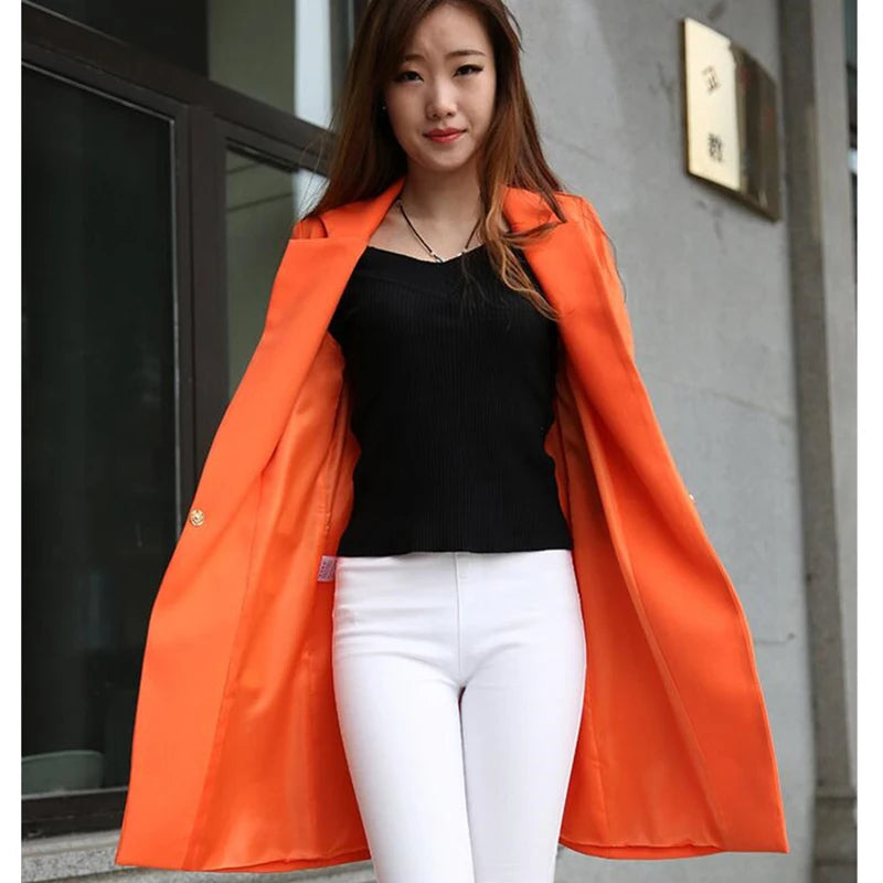 2023 New Spring Autumn Blazers Women Small Suit Long Sleeve Jacket