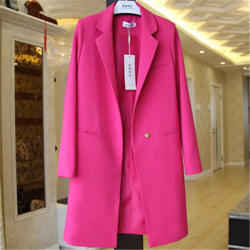 2023 New Spring Autumn Blazers Women Small Suit Long Sleeve Jacket