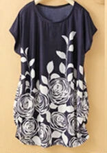 T Shirt Dress Summer Style Women Casual Clothes Robe Ete 2022 New Large Size Short Sleeve O-neck Loose Printing Dresses C37