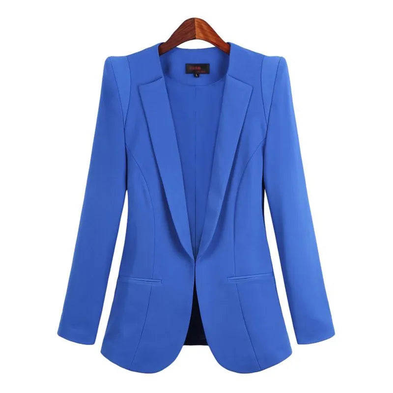 2024 Korean Blazer Suit Jacket Women Autumn Spring New Long Sleeve