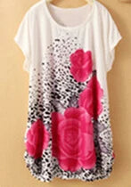 T Shirt Dress Summer Style Women Casual Clothes Robe Ete 2022 New Large Size Short Sleeve O-neck Loose Printing Dresses C37