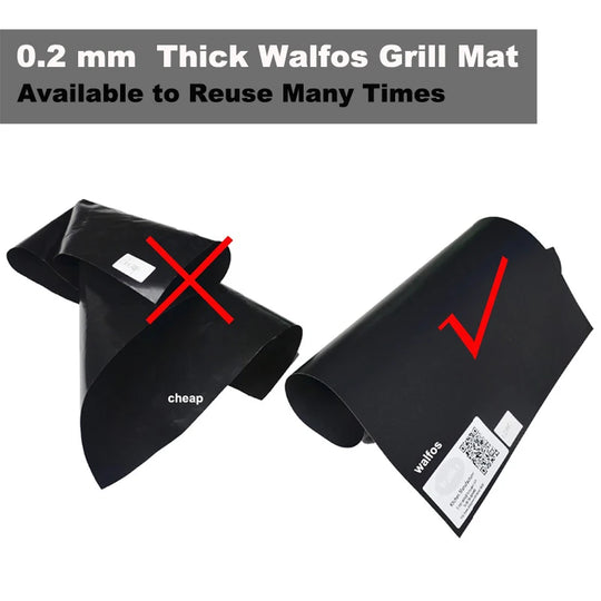 0.2mm Thick Ptfe Barbecue Grill Mat 33*40cm Non-Stick Reusable