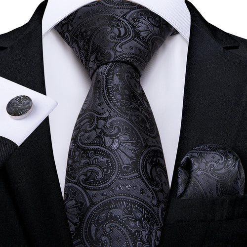 DeBanker Men Necktie Teal Blue Paisley Designer Silk Wedding Tie For