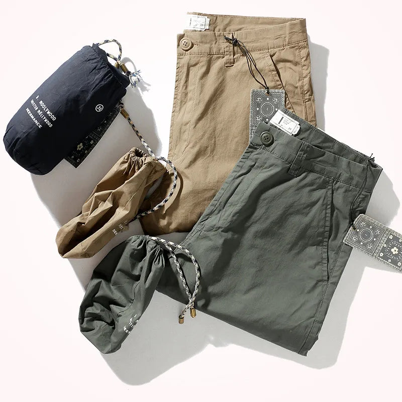 2021 Summer New Japanese Style Men's Thin Quick-drying Stretch Casual