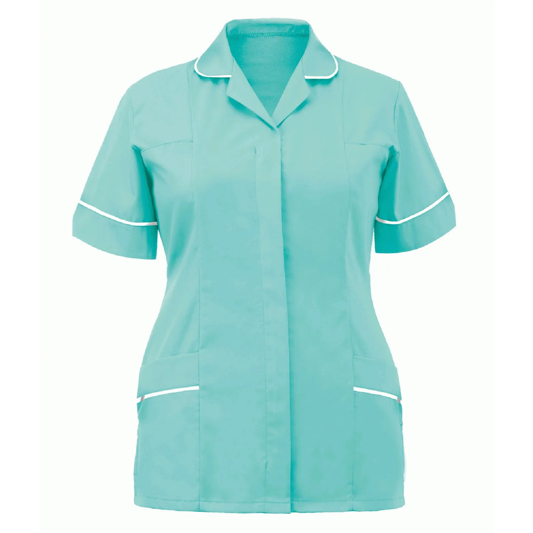 Women Nurses Tunic Uniform Clinic Carer Lapel Protective Clothing Tops