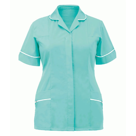 Women Nurses Tunic Uniform Clinic Carer Lapel Protective Clothing Tops