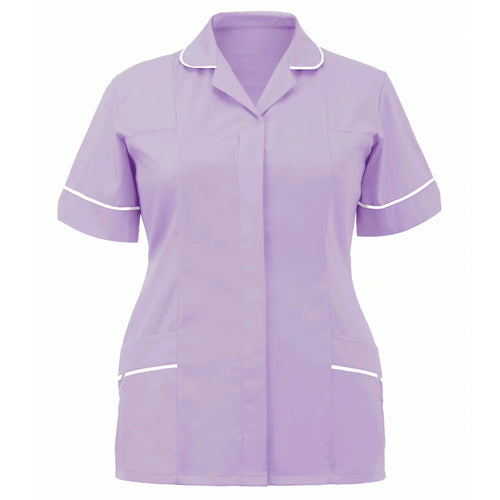 Women Nurses Tunic Uniform Clinic Carer Lapel Protective Clothing Tops