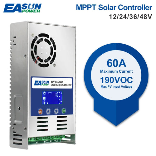 SUN POWER 60A MPPT Solar Charge and Discharge Controller 12V 24V 36V