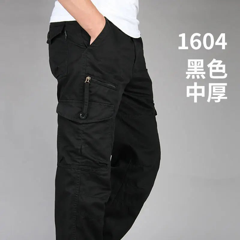 Men's Tactical Trousers Large Size Loose Casual Pants Running Overalls