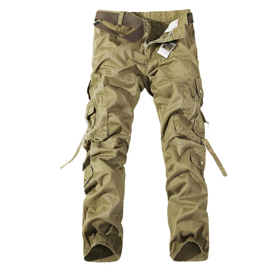 Men's Cargo Pants Casual Army Green Big Pockets Pant Military Overall