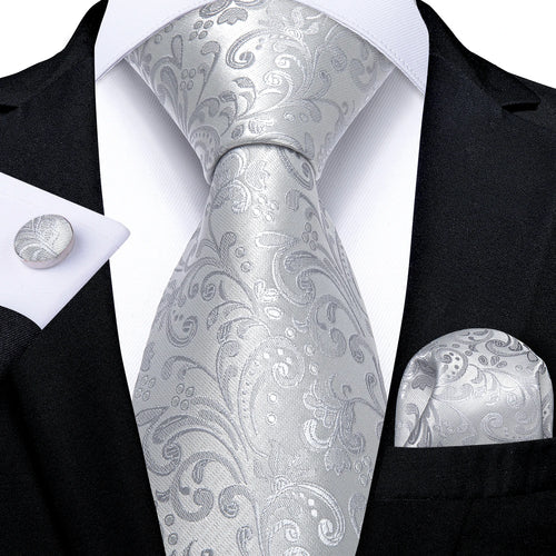 DeBanker Men Necktie Teal Blue Paisley Designer Silk Wedding Tie For