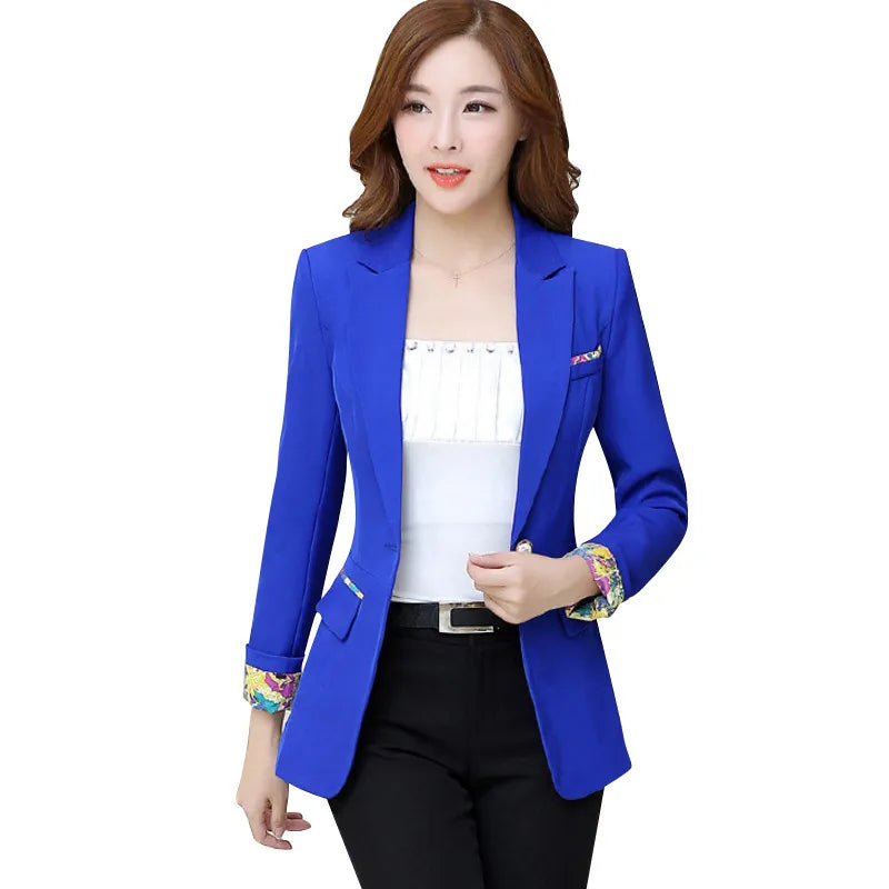 Black Women Blazer 2024 New Blazers Lady Office Work Suit Jackets Coat