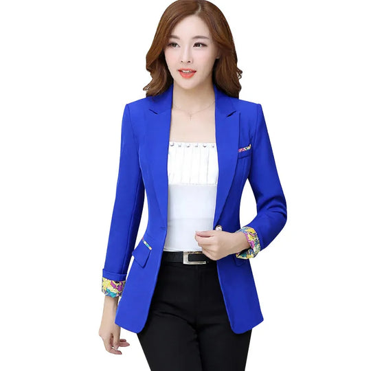 Black Women Blazer 2024 New Blazers Lady Office Work Suit Jackets Coat