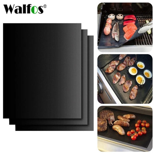 0.2mm Thick Ptfe Barbecue Grill Mat 33*40cm Non-Stick Reusable