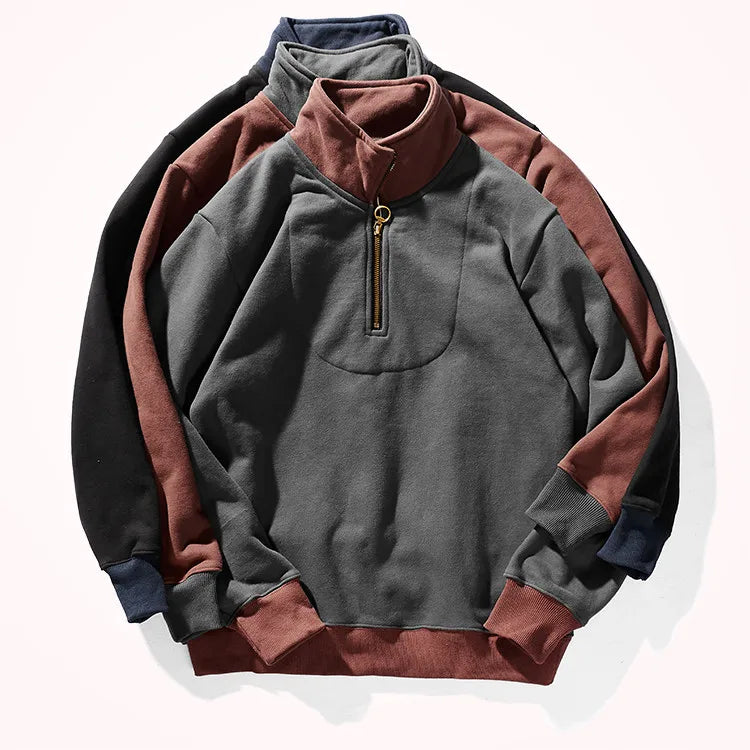 Autumn and Winter American Style Hoodies Men's Fashion Turtleneck