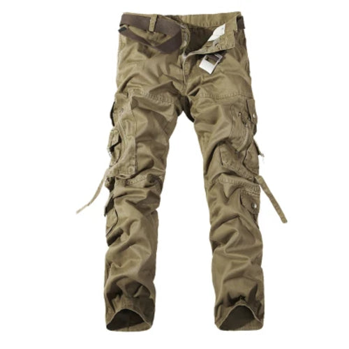 Men's Cargo Pants Casual Army Green Big Pockets Pant Military Overall