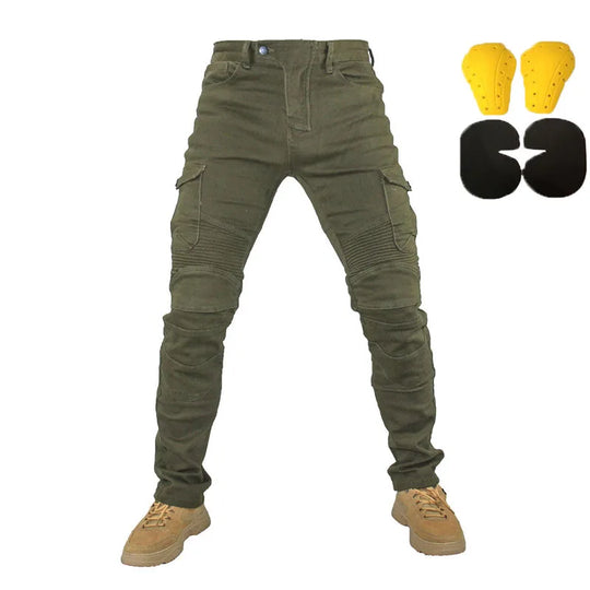 Motorcycle Jeans Pantalones Motocicleta Hombre Featherbed Jeans