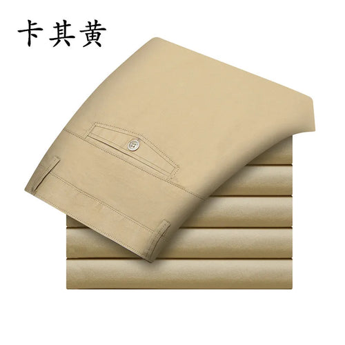 Summer Men's Casual Ting Trousers Fashion Pants Male Brand Solid Color