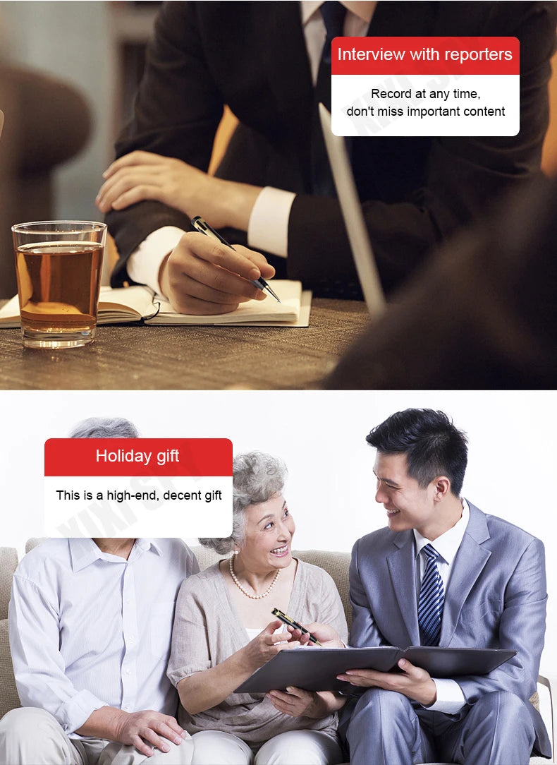 Digital Voice Recorder Pen Portable USB MP3 Playback Mini Voice Recording for Lectures Meetings Classes 8G 16G 32G