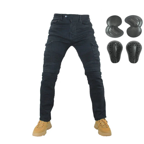 Motorcycle Jeans Pantalones Motocicleta Hombre Featherbed Jeans