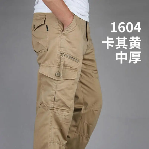 Men's Tactical Trousers Large Size Loose Casual Pants Running Overalls
