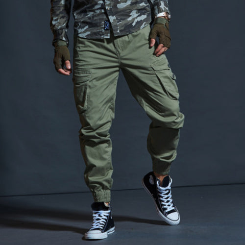 High Quality Khaki Casual Pants Men Military Tactical Joggers