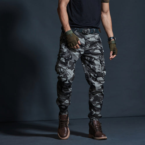High Quality Khaki Casual Pants Men Military Tactical Joggers
