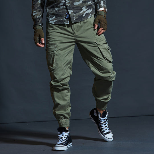 High Quality Khaki Casual Pants Men Military Tactical Joggers