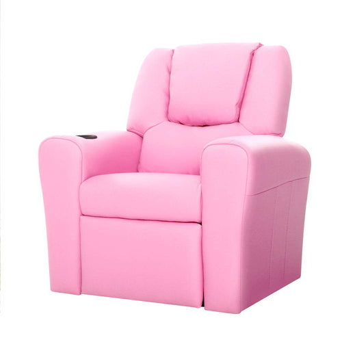 Keezi Kids Recliner Chair PU Leather Sofa Lounge Couch Children