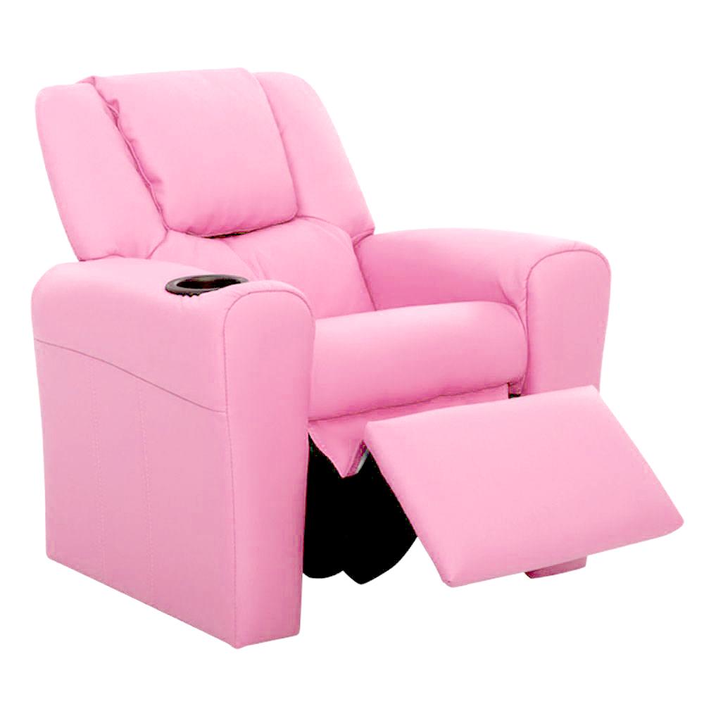 Keezi Kids Recliner Chair PU Leather Sofa Lounge Couch Children