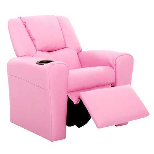 Keezi Kids Recliner Chair PU Leather Sofa Lounge Couch Children