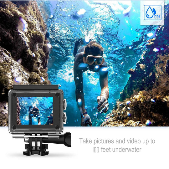 4K Waterproof WiFi Camera with Remote