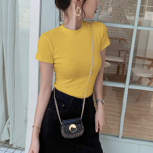 Mrmt Brand New Women's T-shirts Half-turtleneck Women T Shirt For