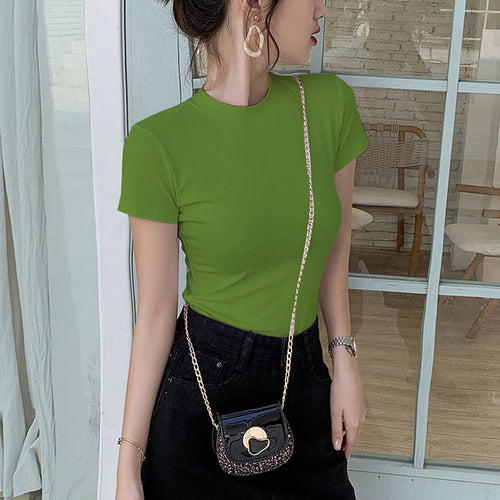 Mrmt Brand New Women's T-shirts Half-turtleneck Women T Shirt For