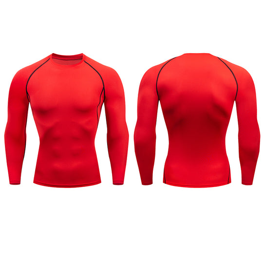 Men's Compression Long Sleeve Running Shirt - Performance & Support