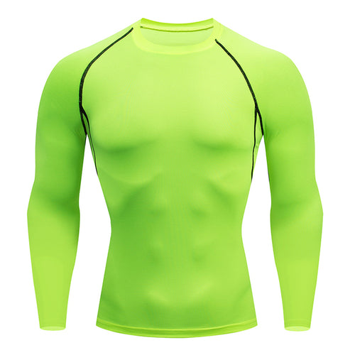 Men's Compression Long Sleeve Running Shirt - Performance & Support