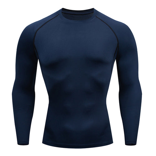 Men's Compression Long Sleeve Running Shirt - Performance & Support