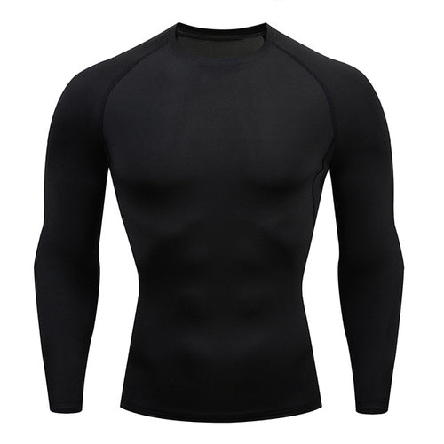 Men's Compression Long Sleeve Running Shirt - Performance & Support