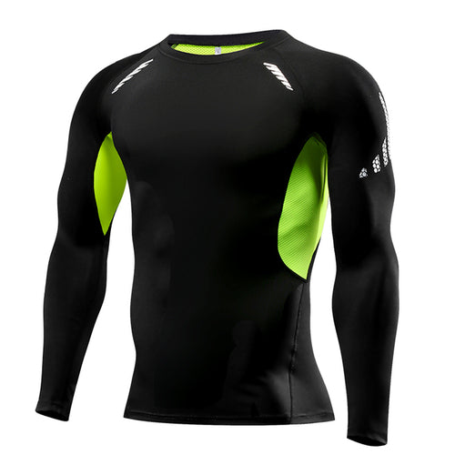 Men's Compression Long Sleeve Running Shirt - Performance & Support