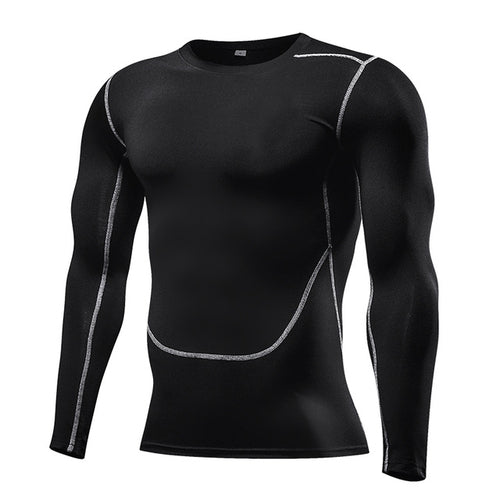 Men's Compression Long Sleeve Running Shirt - Performance & Support