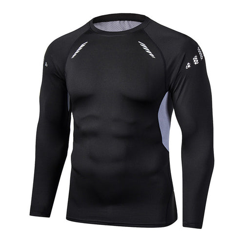 Men's Compression Long Sleeve Running Shirt - Performance & Support