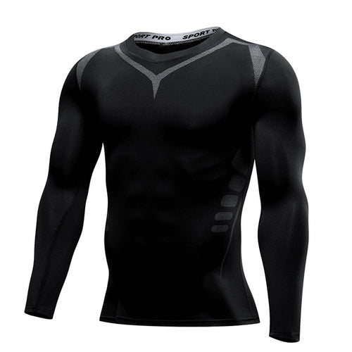 Men's Compression Long Sleeve Running Shirt - Performance & Support