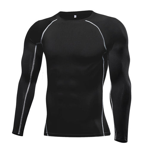 Men's Compression Long Sleeve Running Shirt - Performance & Support